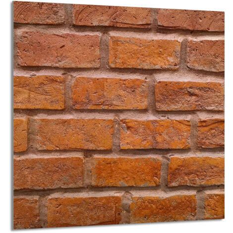 PANEL DE VIDRIO PARA COCINA 60x65 Ladrillo