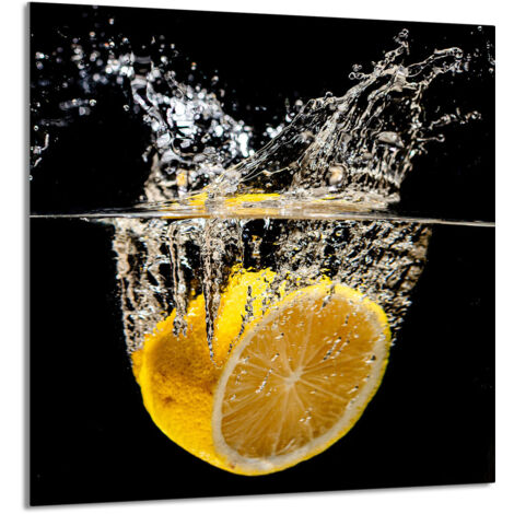 PANEL DE VIDRIO PARA COCINA 60x65 Limón