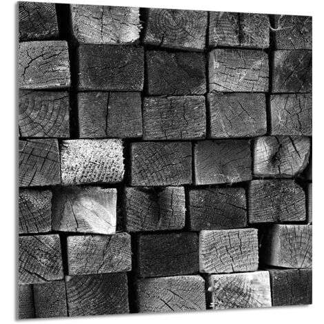 PANEL DE VIDRIO PARA COCINA 60x65 Madera