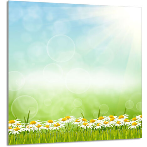 PANEL DE VIDRIO PARA COCINA 60x65 Margaritas
