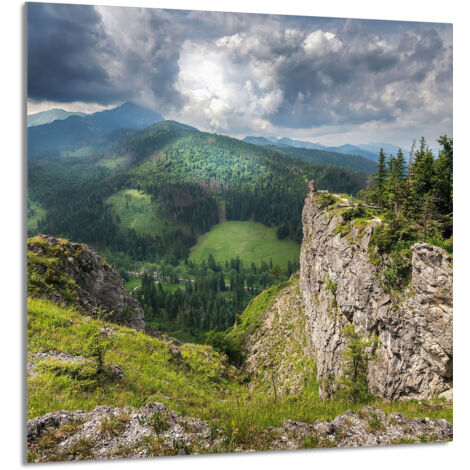 PANEL DE VIDRIO PARA COCINA 60x65 Montañas