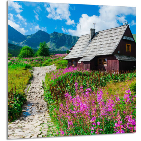 PANEL DE VIDRIO PARA COCINA 60x65 Montañas