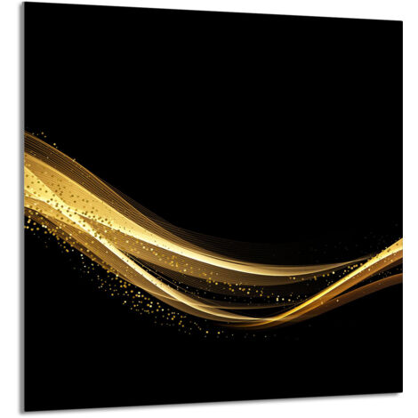 PANEL DE VIDRIO PARA COCINA 60x65 Negro