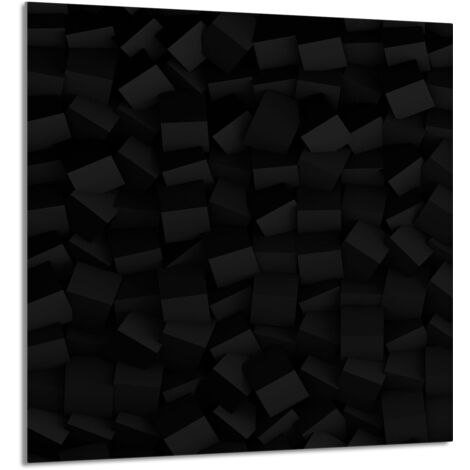 PANEL DE VIDRIO PARA COCINA 60x65 Negro