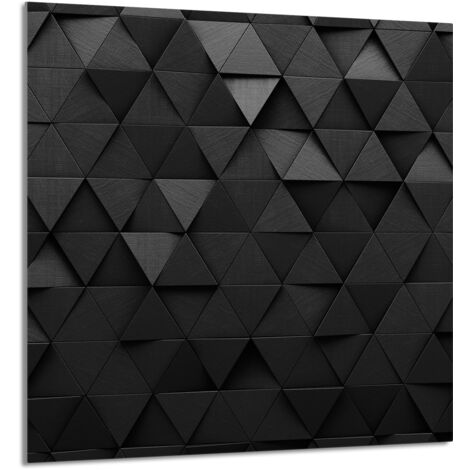 PANEL DE VIDRIO PARA COCINA 60x65 Negro