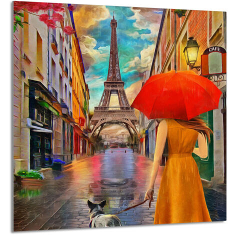 PANEL DE VIDRIO PARA COCINA 60x65 París