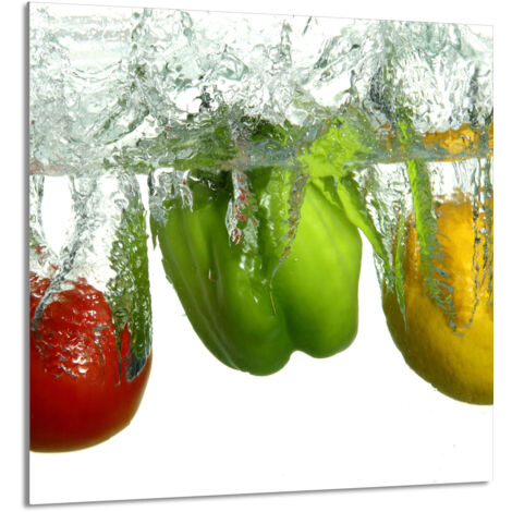 PANEL DE VIDRIO PARA COCINA 60x65 Pimentón