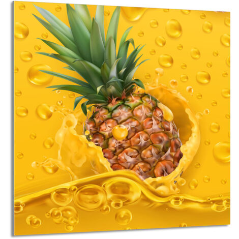 PANEL DE VIDRIO PARA COCINA 60x65 Piña