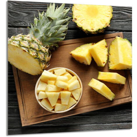 PANEL DE VIDRIO PARA COCINA 60x65 Piña
