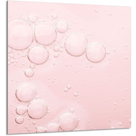 PANEL DE VIDRIO PARA COCINA 60x65 Rosa