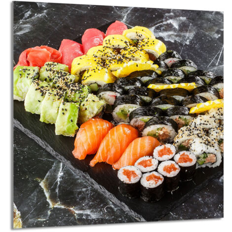 PANEL DE VIDRIO PARA COCINA 60x65 Sushi
