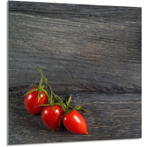 PANEL DE VIDRIO PARA COCINA 60x65 Tomates