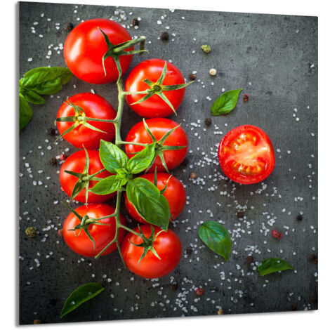 PANEL DE VIDRIO PARA COCINA 60x65 Tomates