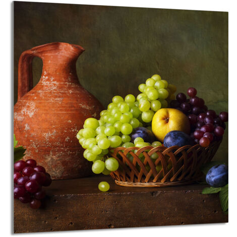PANEL DE VIDRIO PARA COCINA 60x65 Uva