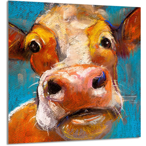 PANEL DE VIDRIO PARA COCINA 60x65 Vaca