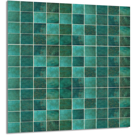 PANEL DE VIDRIO PARA COCINA 60x65 Verde
