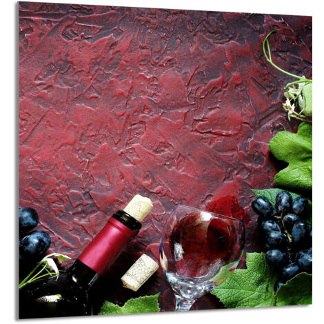 PANEL DE VIDRIO PARA COCINA 60x65 Vino