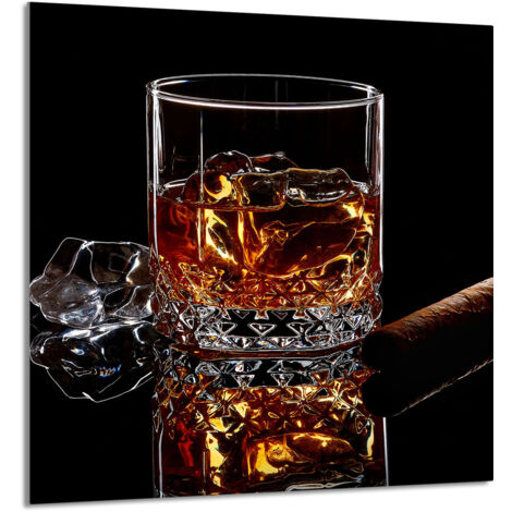 PANEL DE VIDRIO PARA COCINA 60x65 Whisky