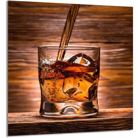 PANEL DE VIDRIO PARA COCINA 60x65 Whisky