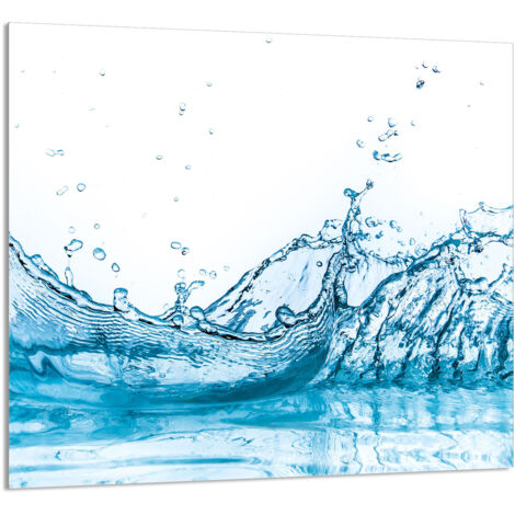PANEL DE VIDRIO PARA COCINA 65x60 Agua