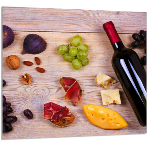 PANEL DE VIDRIO PARA COCINA 65x60 Alimentos