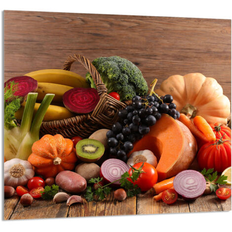 PANEL DE VIDRIO PARA COCINA 65x60 Alimentos