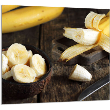 PANEL DE VIDRIO PARA COCINA 65x60 Banana