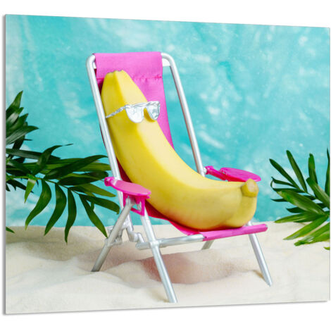 PANEL DE VIDRIO PARA COCINA 65x60 Banana