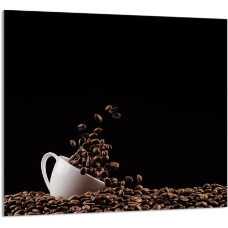 PANEL DE VIDRIO PARA COCINA 65x60 Café