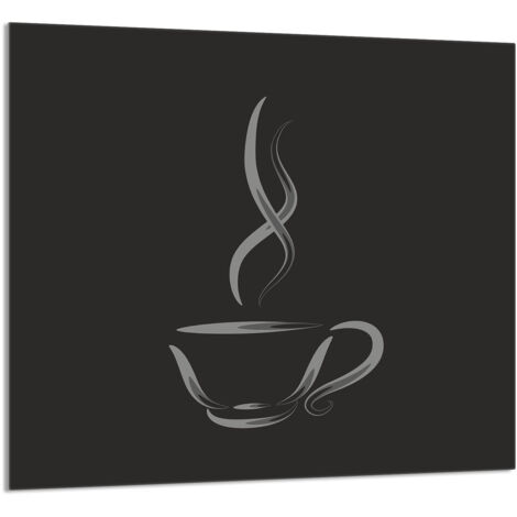 PANEL DE VIDRIO PARA COCINA 65x60 Café