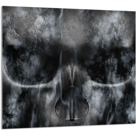 PANEL DE VIDRIO PARA COCINA 65x60 Calavera