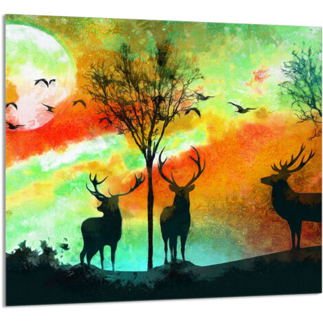 PANEL DE VIDRIO PARA COCINA 65x60 Ciervo