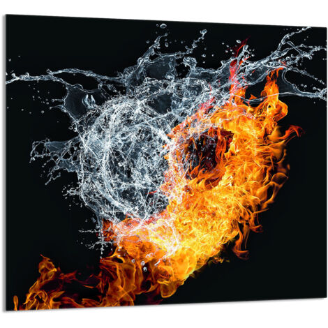 PANEL DE VIDRIO PARA COCINA 65x60 Corazón
