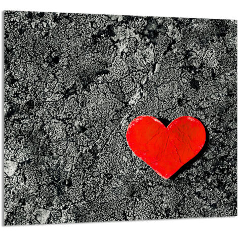 PANEL DE VIDRIO PARA COCINA 65x60 Corazón