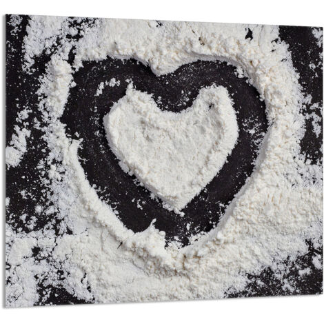 PANEL DE VIDRIO PARA COCINA 65x60 Corazón