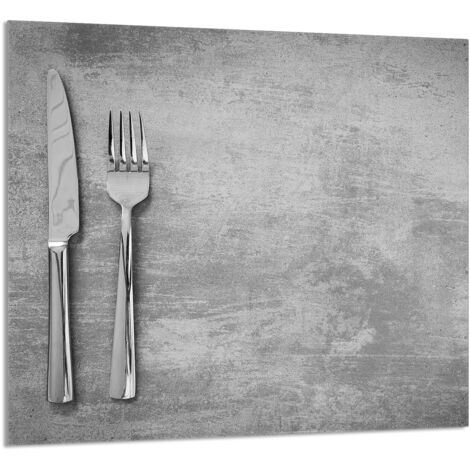 PANEL DE VIDRIO PARA COCINA 65x60 Cubiertos