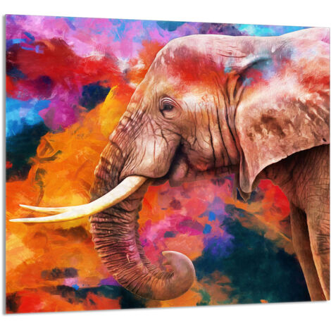 PANEL DE VIDRIO PARA COCINA 65x60 Elefante