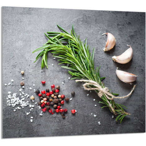 PANEL DE VIDRIO PARA COCINA 65x60 Especias