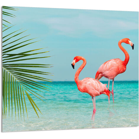 PANEL DE VIDRIO PARA COCINA 65x60 Flamingo