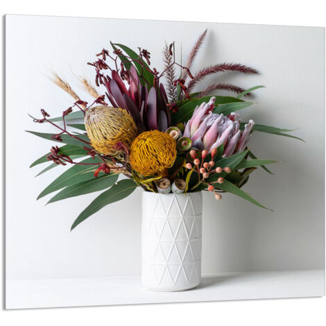 PANEL DE VIDRIO PARA COCINA 65x60 Flores