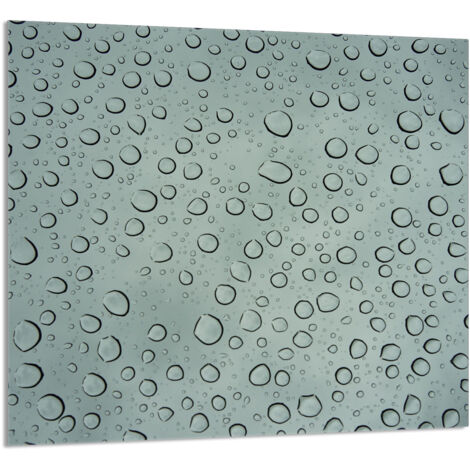 PANEL DE VIDRIO PARA COCINA 65x60 Gotas