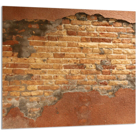 PANEL DE VIDRIO PARA COCINA 65x60 Ladrillo