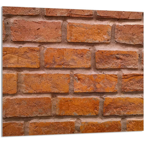 PANEL DE VIDRIO PARA COCINA 65x60 Ladrillo