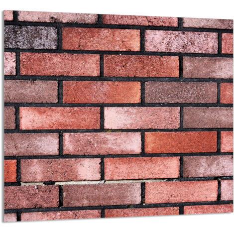 PANEL DE VIDRIO PARA COCINA 65x60 Ladrillo