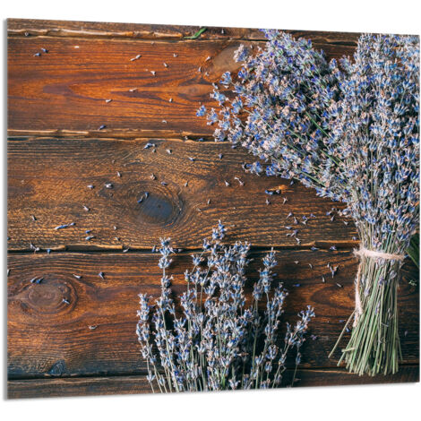 PANEL DE VIDRIO PARA COCINA 65x60 Lavanda