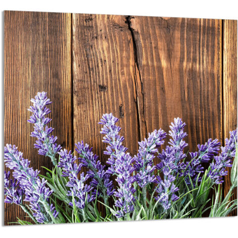 PANEL DE VIDRIO PARA COCINA 65x60 Lavanda