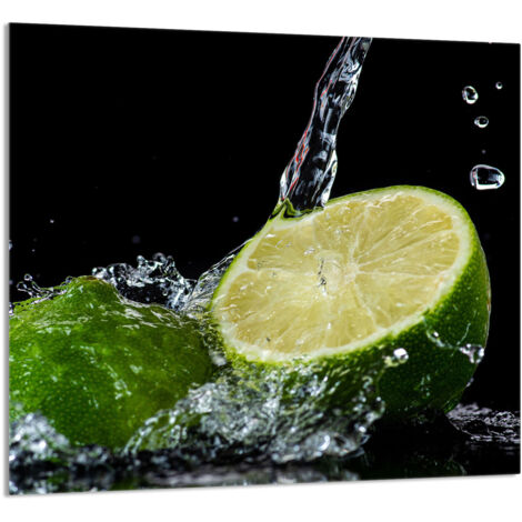 PANEL DE VIDRIO PARA COCINA 65x60 Limón