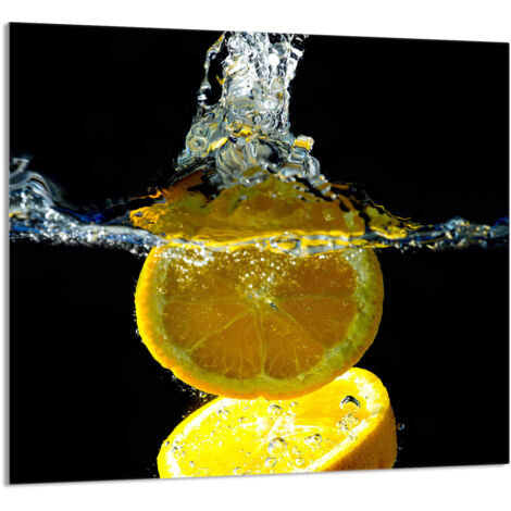 PANEL DE VIDRIO PARA COCINA 65x60 Limón