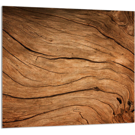 PANEL DE VIDRIO PARA COCINA 65x60 Madera