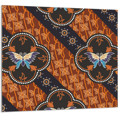 PANEL DE VIDRIO PARA COCINA 65x60 Mariposa